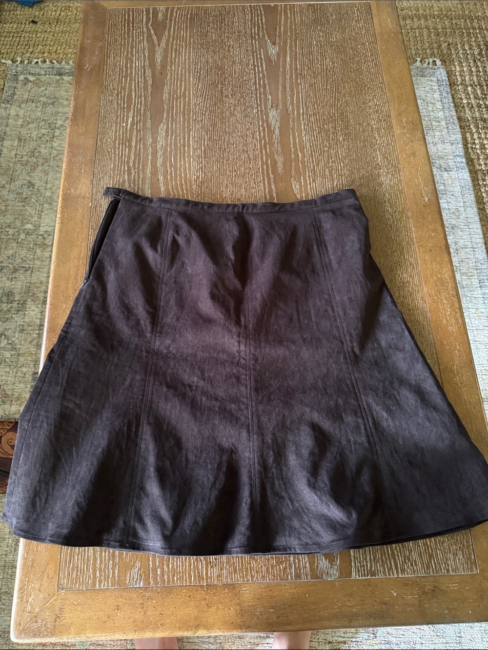Liz Claiborne Dark Brown A-Line Skirt
